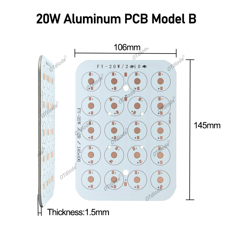 LED Aluminum Base Plate PCB Bo - огляд і ціна Jewelry Making Board