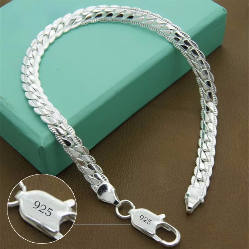 925 Sterling Silver Bracelet 5 - огляд і ціна Lobster Clasp Silver