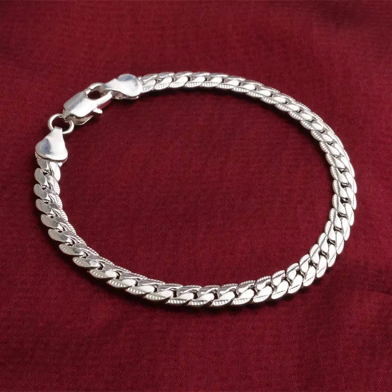 925 Sterling Silver Bracelet 5 - огляд і ціна Lobster Clasp Silver