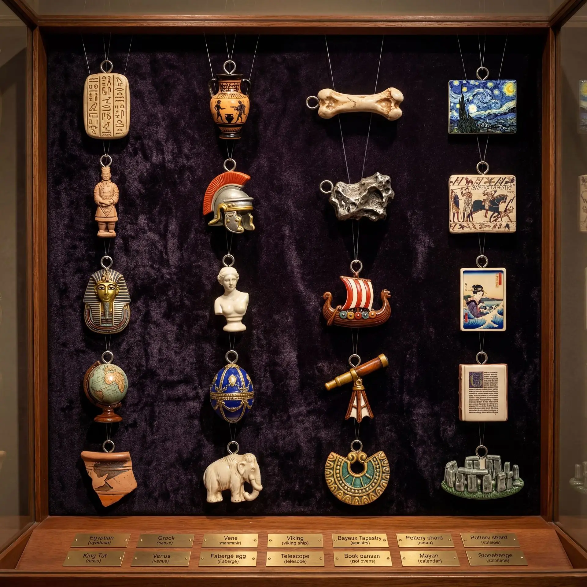 Mini Pendant Antique World His - огляд і ціна Jewelry Making History