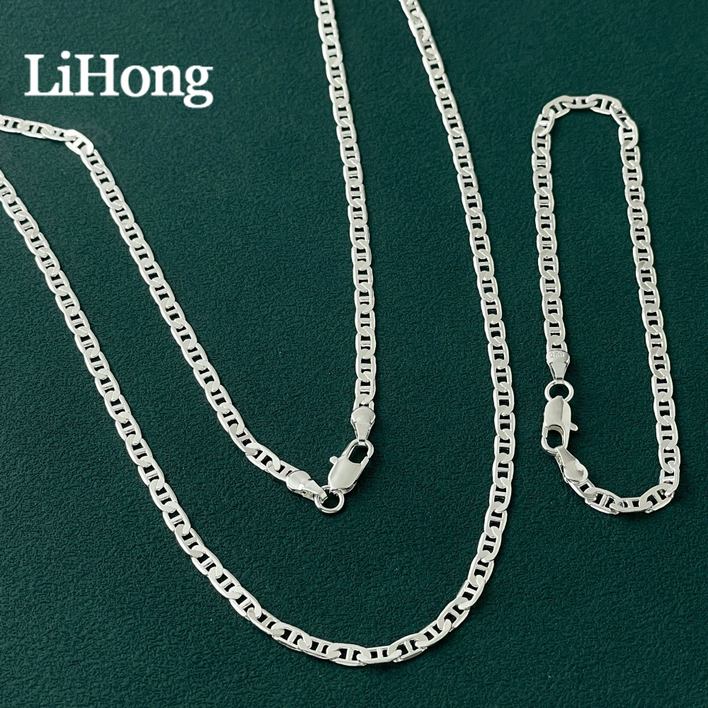 LihongWholesale Men's 925 Ster - огляд і ціна Lobster Clasp Silver